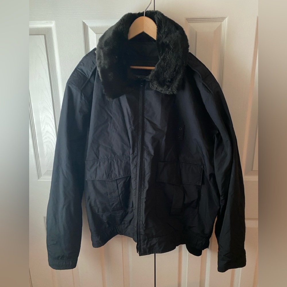 SPIEWAK Golden Fleece Black Zip-out Thinsulate Lined Pile Collar Duty Jacket XXL